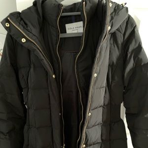Cole Haan hooded down and feather jacket size S
